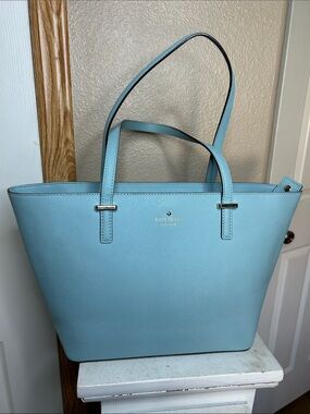 Kate Spade Cedar Street Mini Harmony Tote Atollblue Saffiano Leather